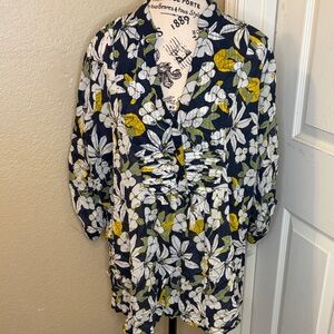 Floral Print Women's Blouse